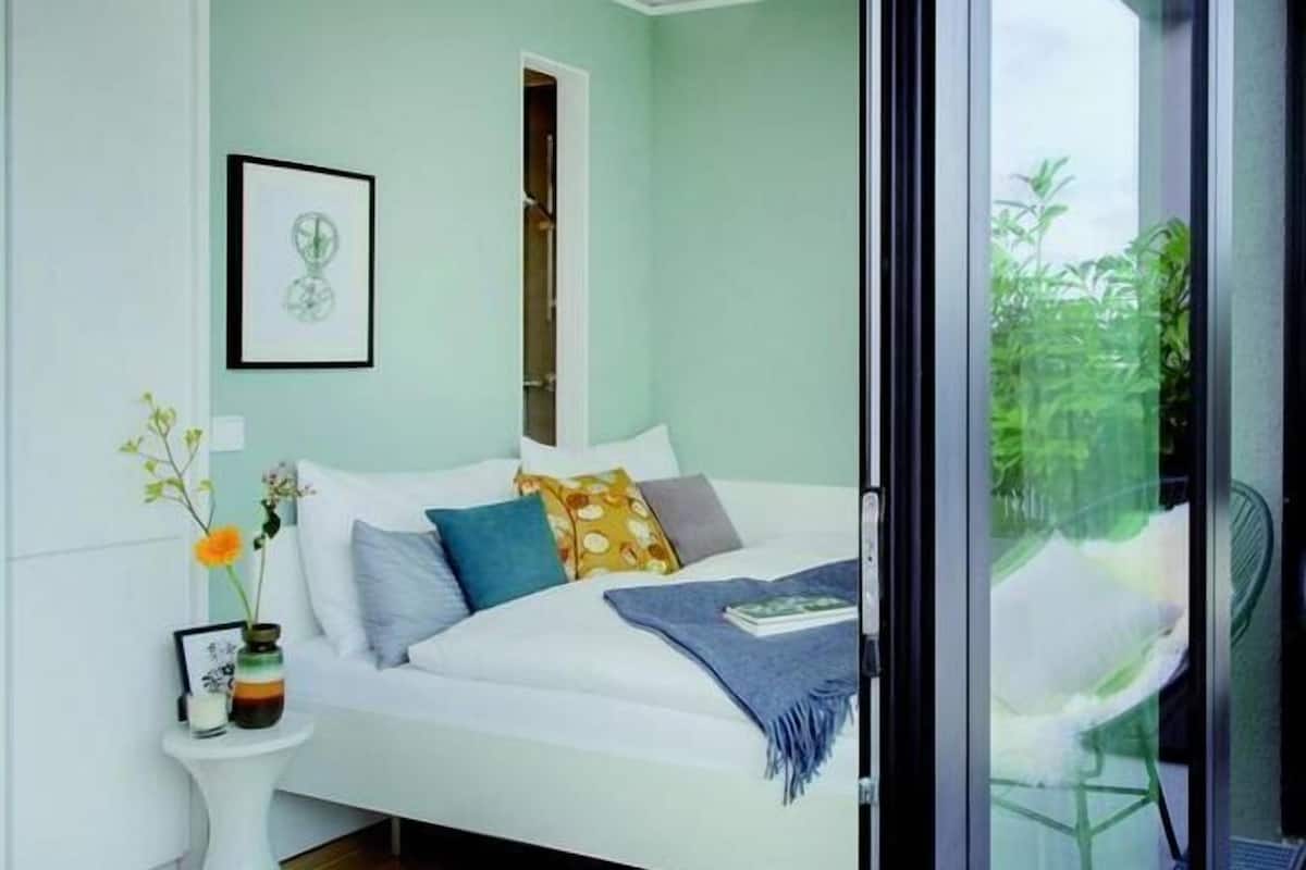 Premium bedding, down duvets, in-room safe, desk