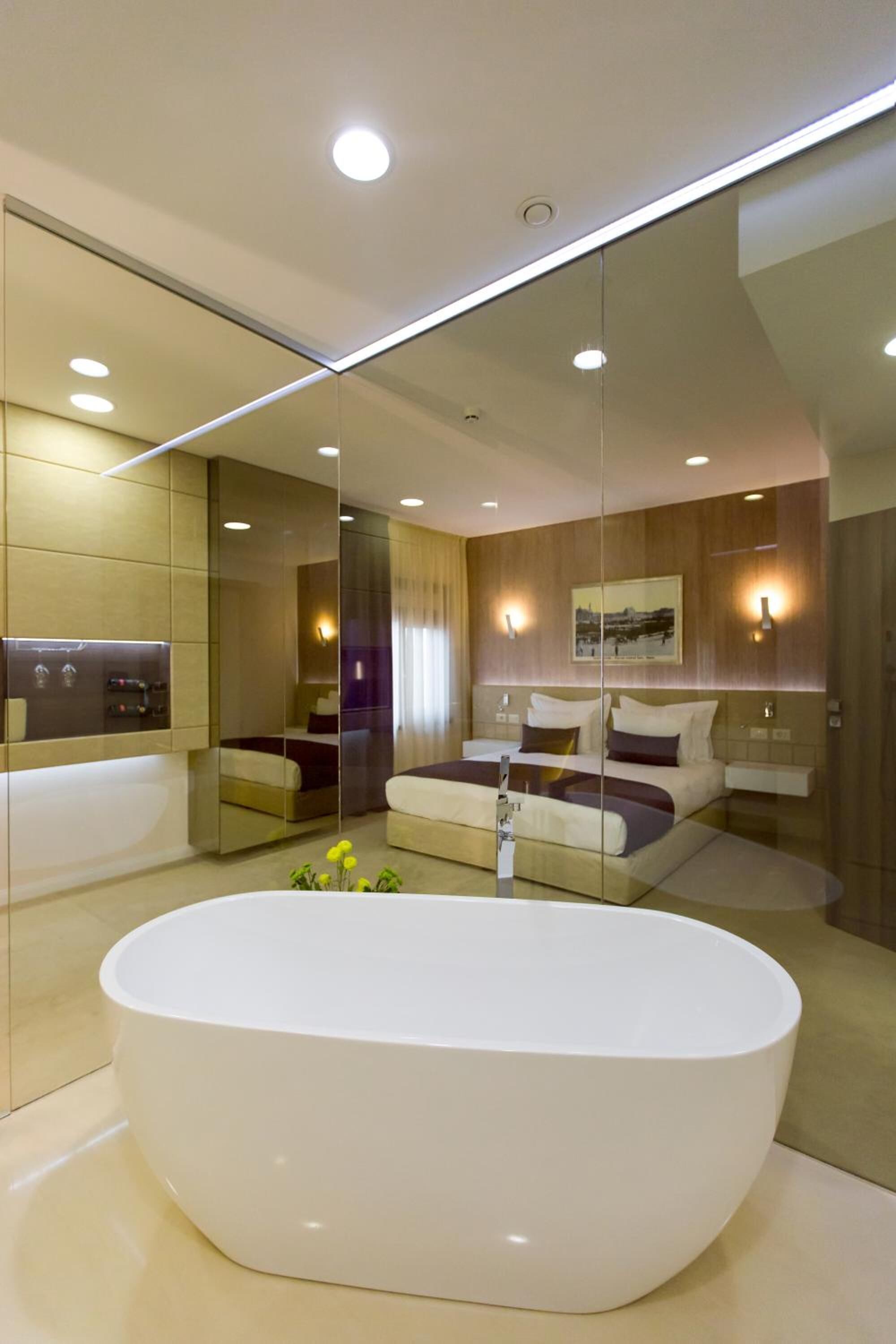 free toiletries, hair dryer, bathrobes, slippers