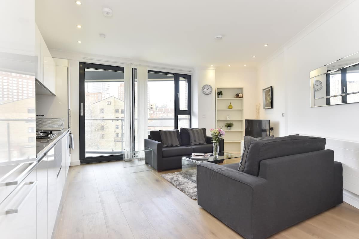 Appartement, 2 slaapkamers | 1 slaapkamer, een strijkplank/strijkijzer, babybedden, extra bedden