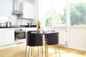 Apartment, 2 Bedrooms | Private kitchen | Full-size fridge, microwave, oven, stovetop - Shoreditch Apartments (London)