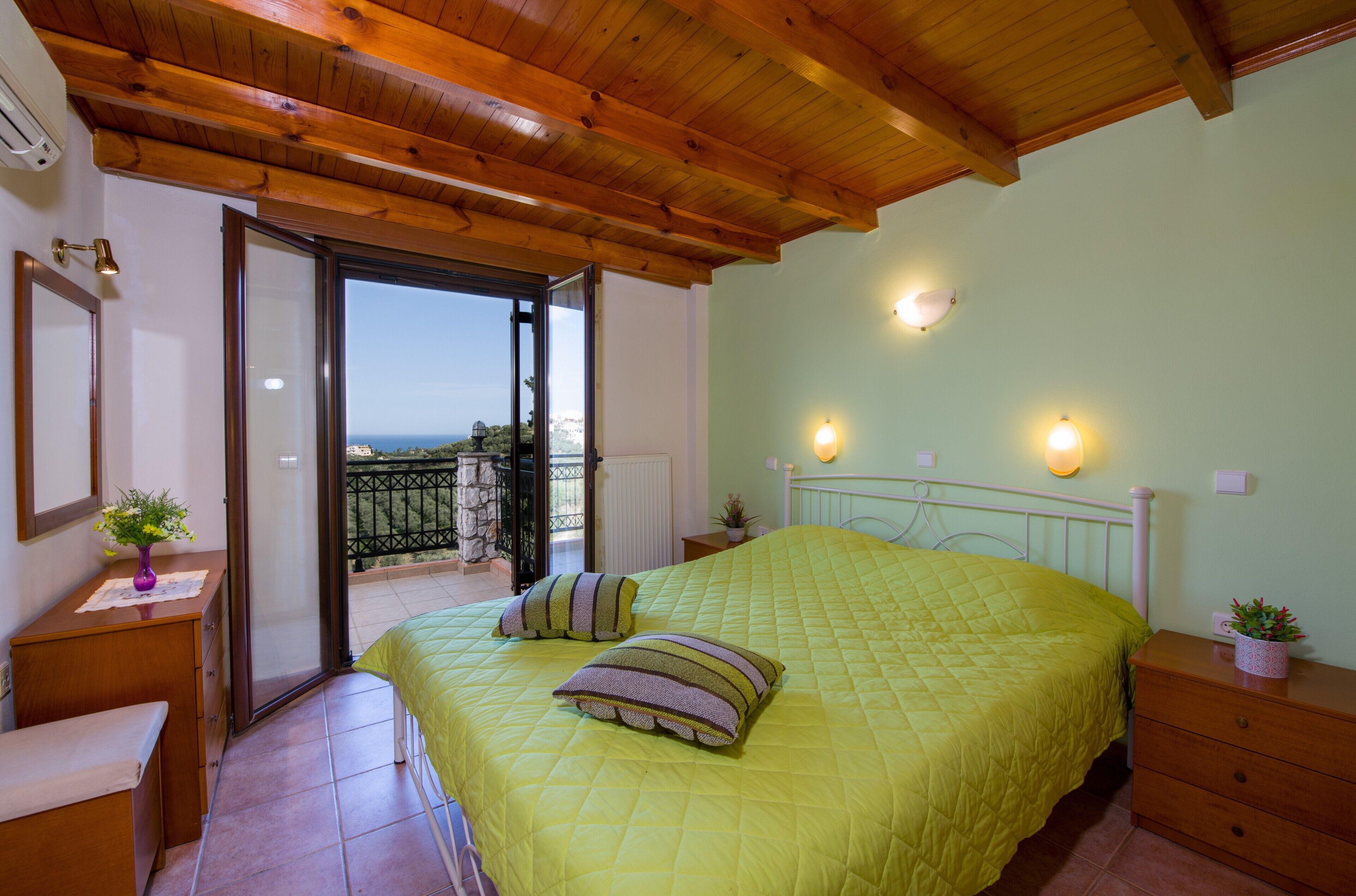 Family Villa, 4 Bedrooms, Private Pool (Dimosthenis) | Premium bedding, down comforters, in-room safe, desk