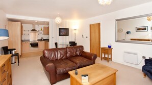 Deluxe Apartment, 2 Bedrooms | Living room | Flat-screen TV - The Ducklings (York)