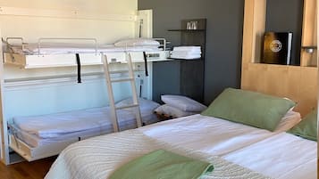 Family Room | 1 bedroom, blackout drapes, cribs/infant beds, bed sheets