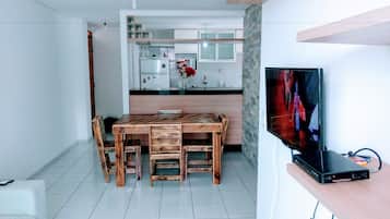 Family Apartment, 3 Bedrooms | Living room | Flat-screen TV