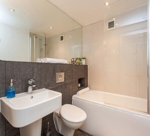 Premium Apartment, 1 Bedroom, Private Bathroom, City View | Bathroom | Bathtub, free toiletries, hair dryer, towels