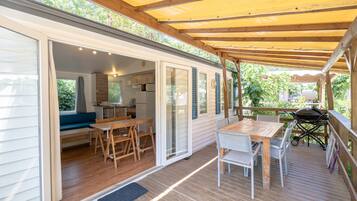 Mobile Home Confort, 3 chambres, terrasse (Laurier) | Terrasse/Patio