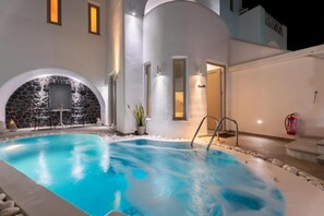 Suite junior, piscina privada (Monolithos) | Terraza o patio
