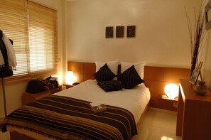 Leilighet (Ourika) | 1 soverom, safe på rommet, blendingsgardiner og barnesenger (inkludert)