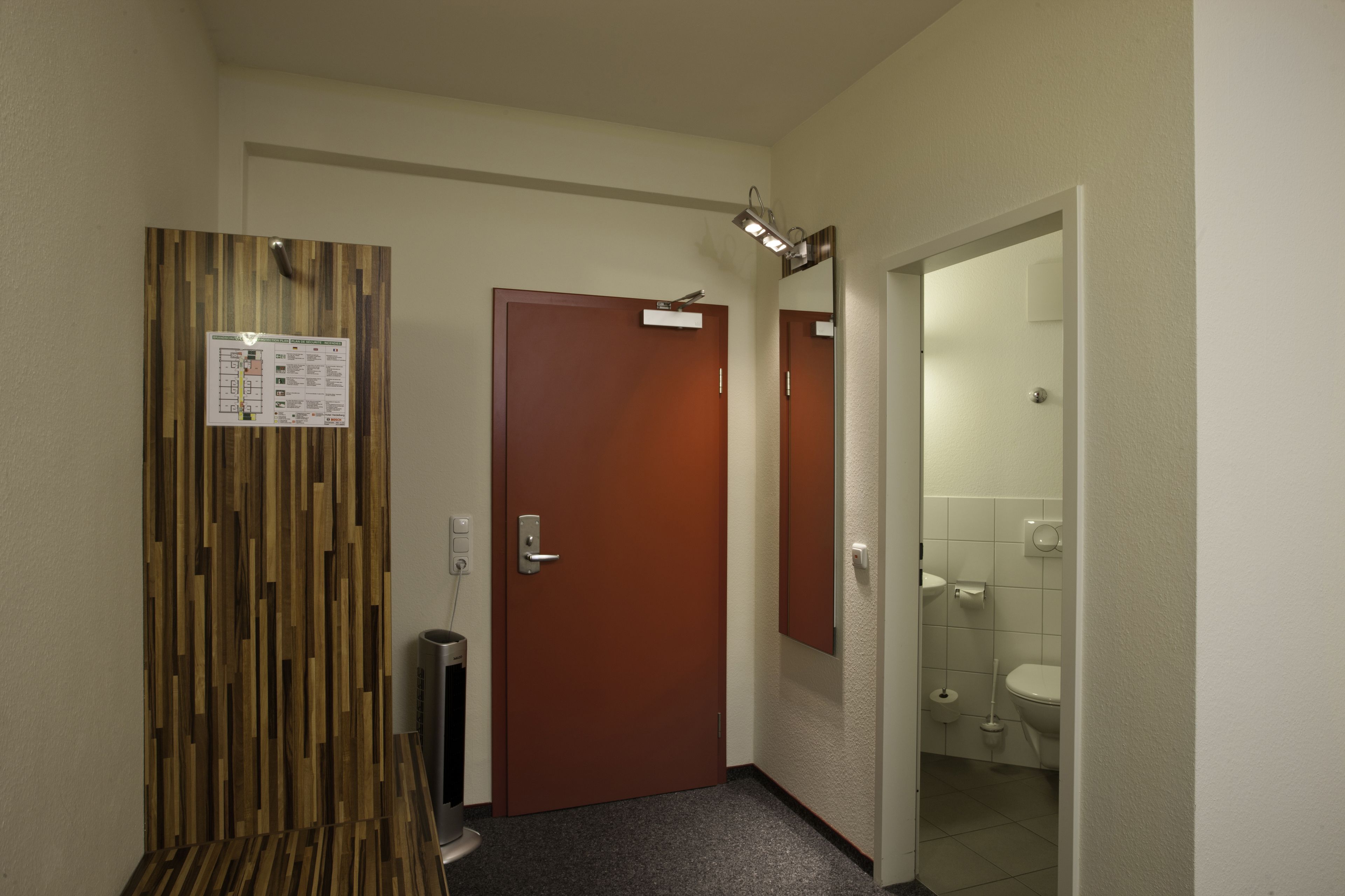 single room | desk, blackout curtains, soundproofing, iron/ironing board