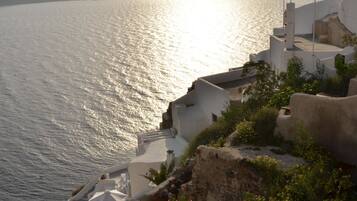 Vue depuis lâhĂ©bergement