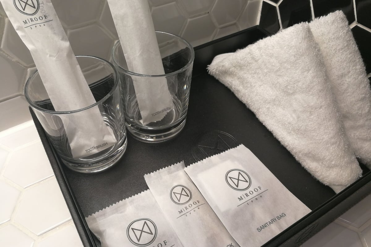 shower, free toiletries, hair dryer, bathrobes