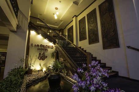 Property entrance. Lao Orchid Hotel