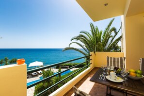 Duplex, 2 Bedrooms, Private Pool, Sea View (Faye) | Balcony view