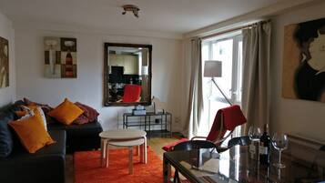 Apartment, 2 Bedrooms | Living area | LCD TV