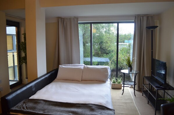 Apartment, 1 Bedroom | Living room | LCD TV - MetroStays - Riverside Apartment (Dublin)
