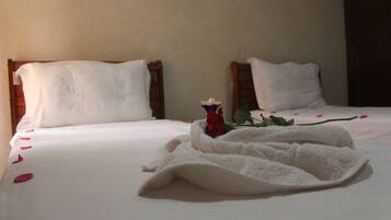 Blackout curtains, iron/ironing board, free WiFi, bed sheets