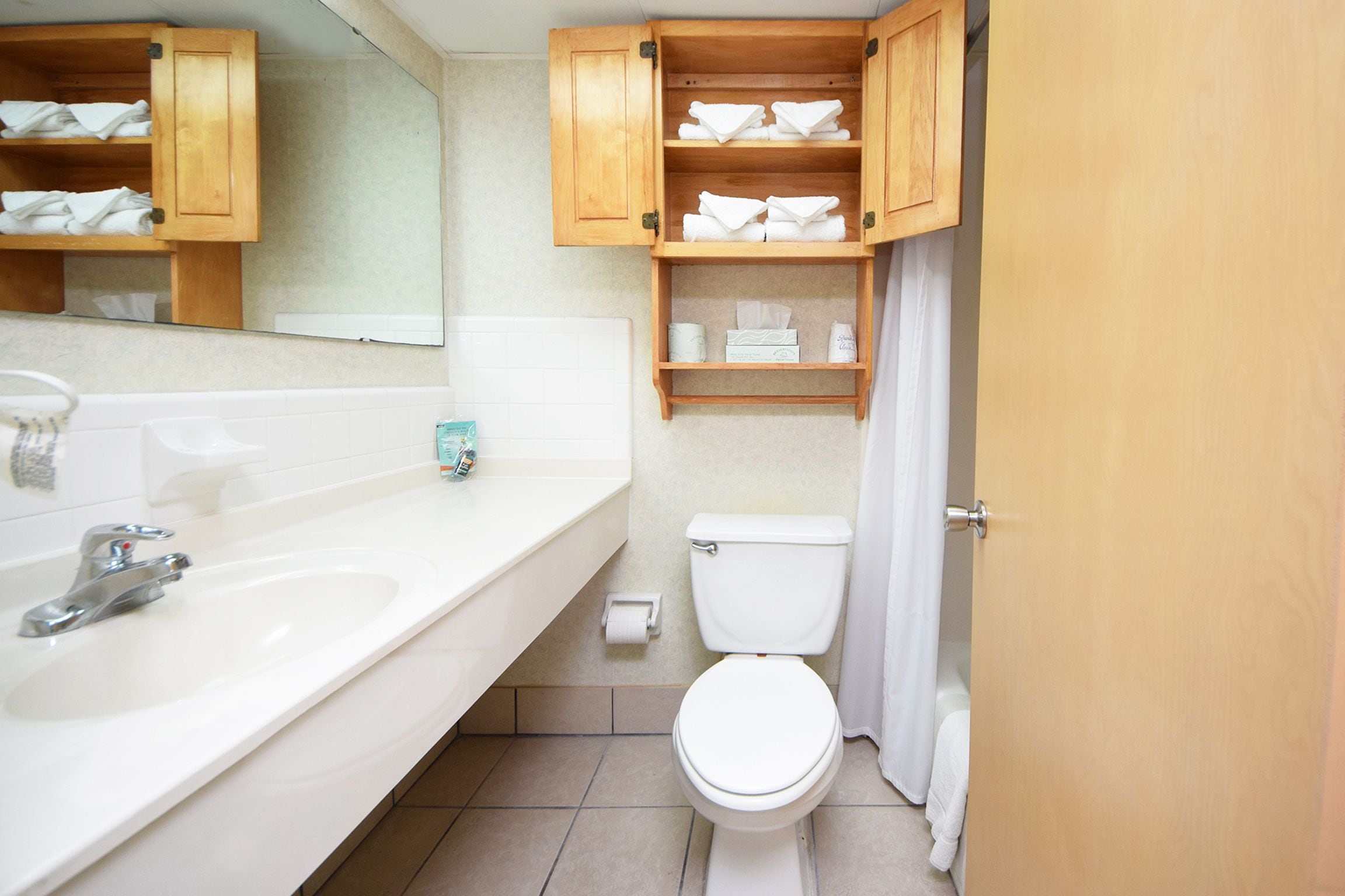 1 bedroom oceanfront efficiency with 1 queen bed and 1 sleeper sofa - c1 | bathroom | free toiletries, hair dryer, towels