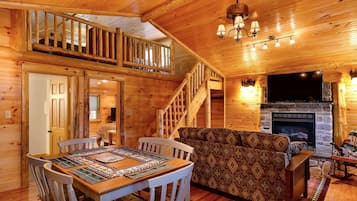 小屋 | 起居区 | 平板电视