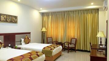 Premium bedding, minibar, in-room safe, desk