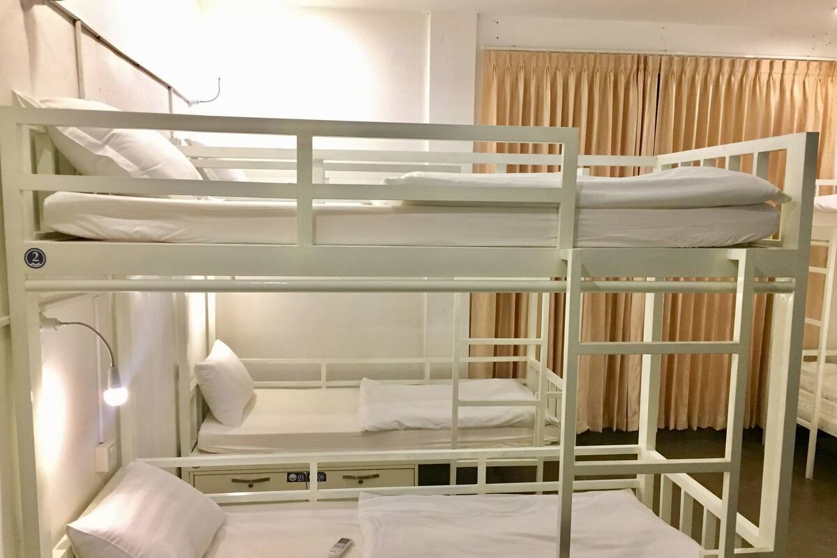 Single Bed in 8-Bed Mixed Dormitory Room | Caja fuerte, escritorio, wifi gratis