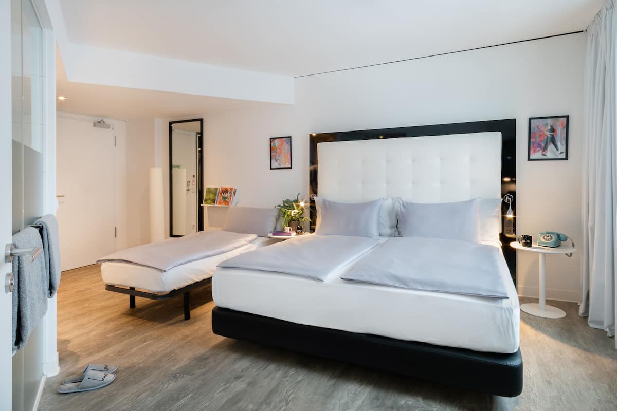 Minibar, in-room safe, desk, blackout curtains