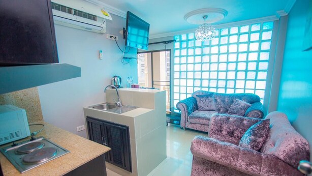 Apartment, 2 Bedrooms | Living area | Flat-screen TV - Q&D Sweet Mansion3 (Pattaya)