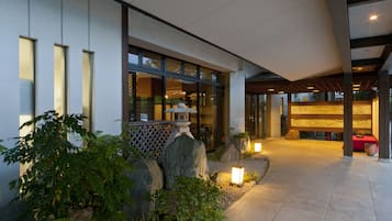 Front of property – evening/night