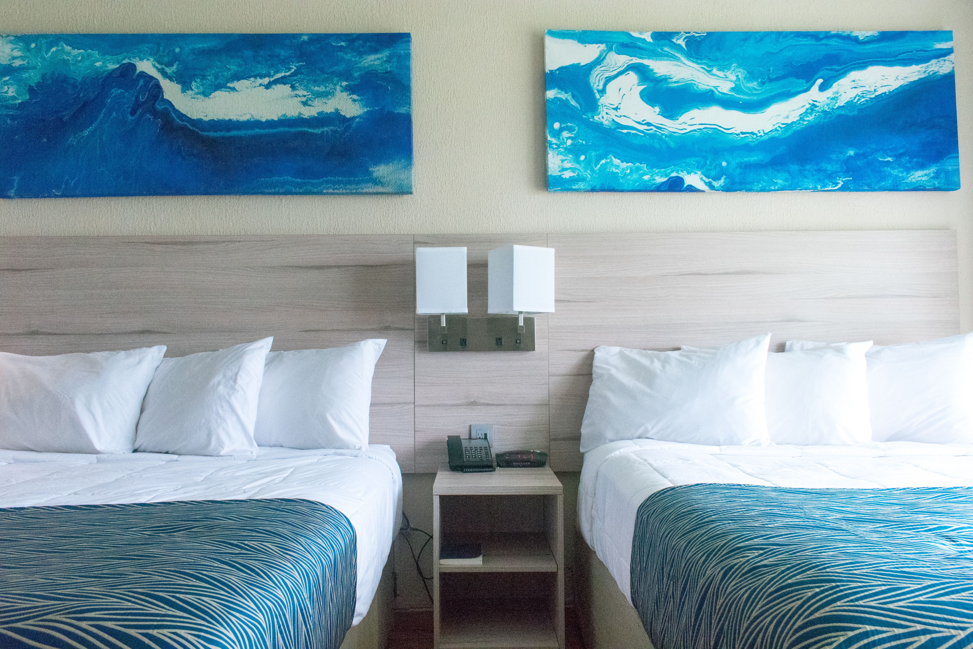 double room, 2 queen beds | 1 bedroom, desk, soundproofing, iron/ironing board