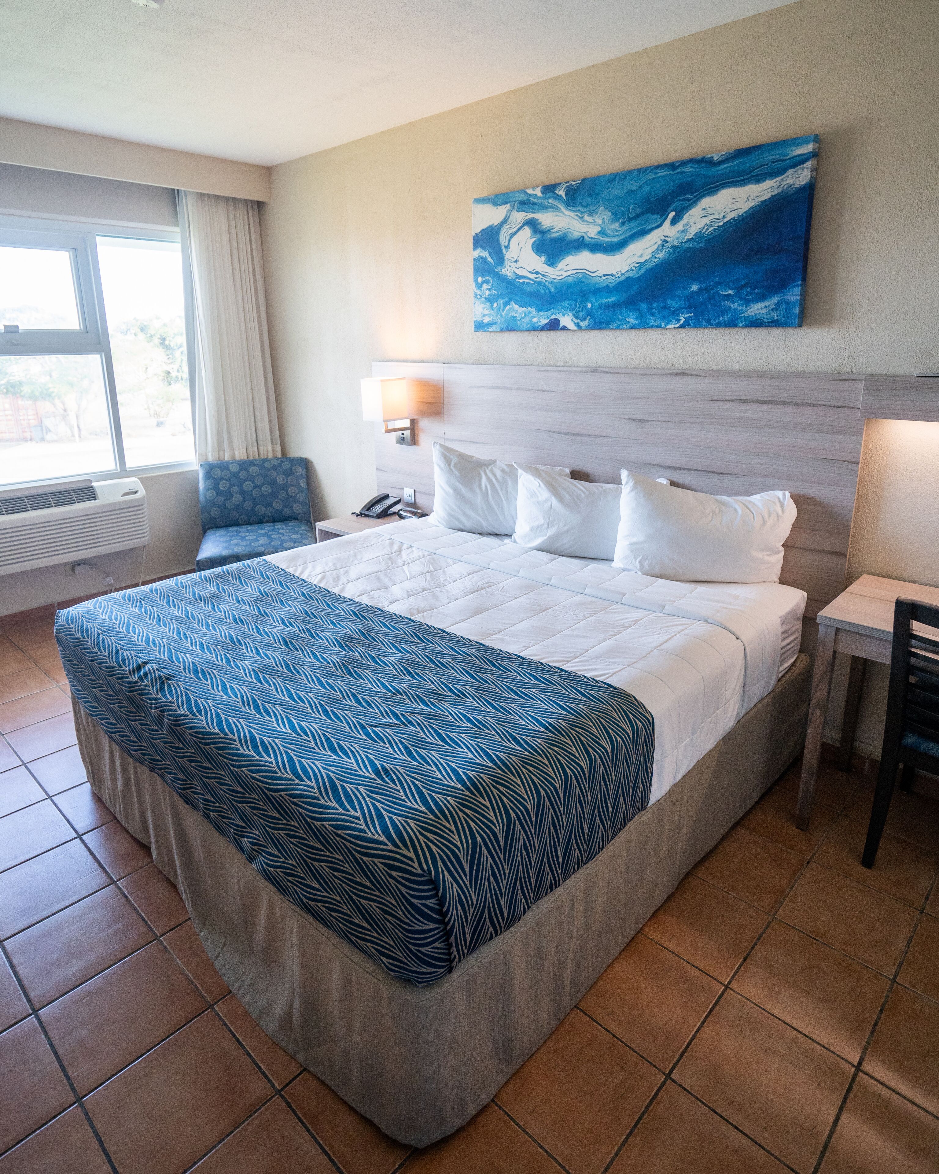 1 bedroom, desk, soundproofing, iron/ironing board