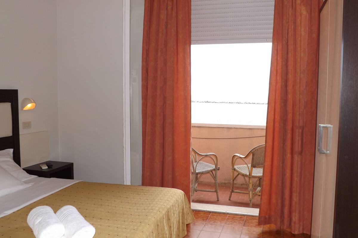 Double or Twin Room, Balcony | In-room safe, desk, free WiFi, bed sheets