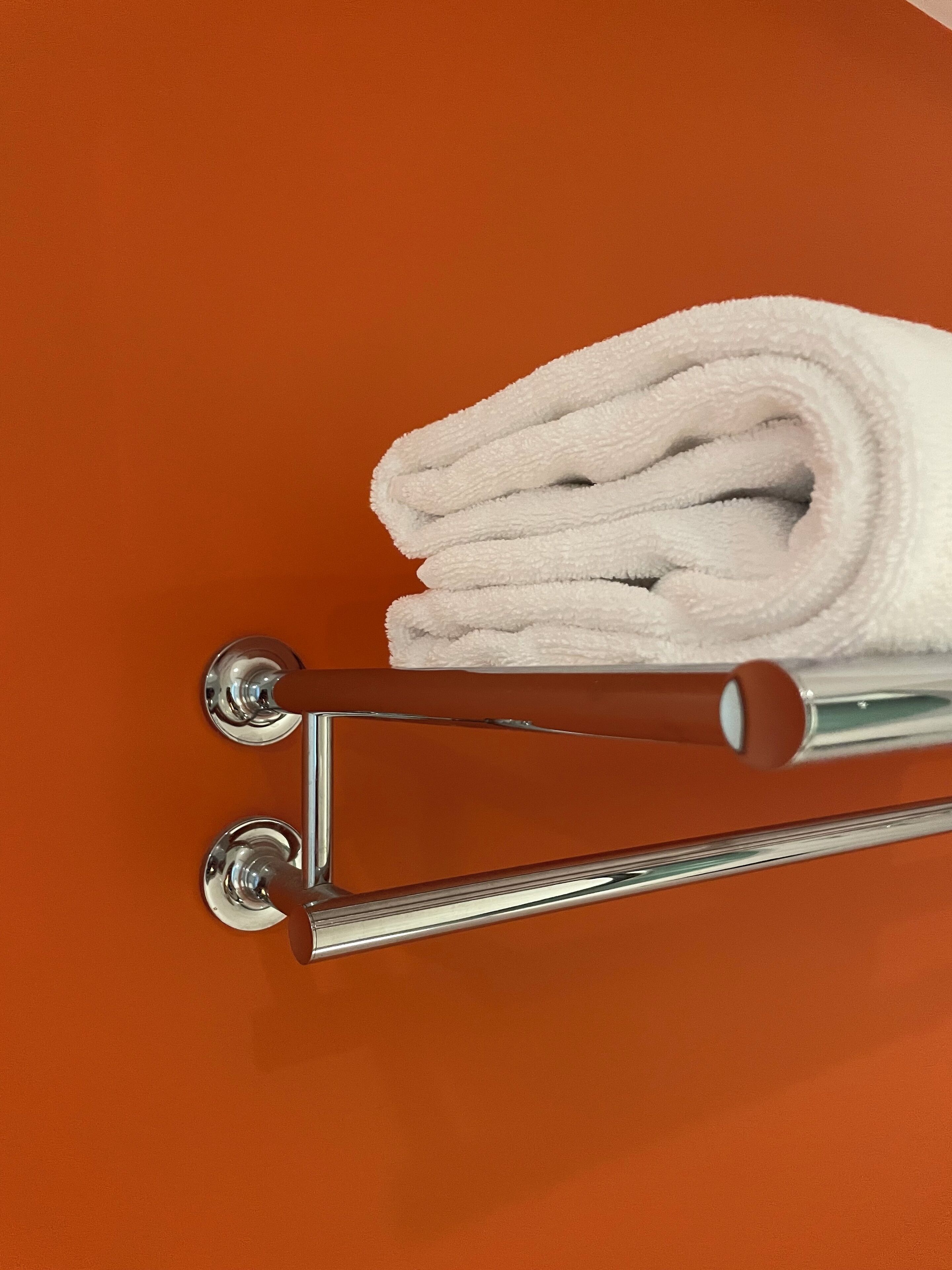 free toiletries, hair dryer, bidet, towels