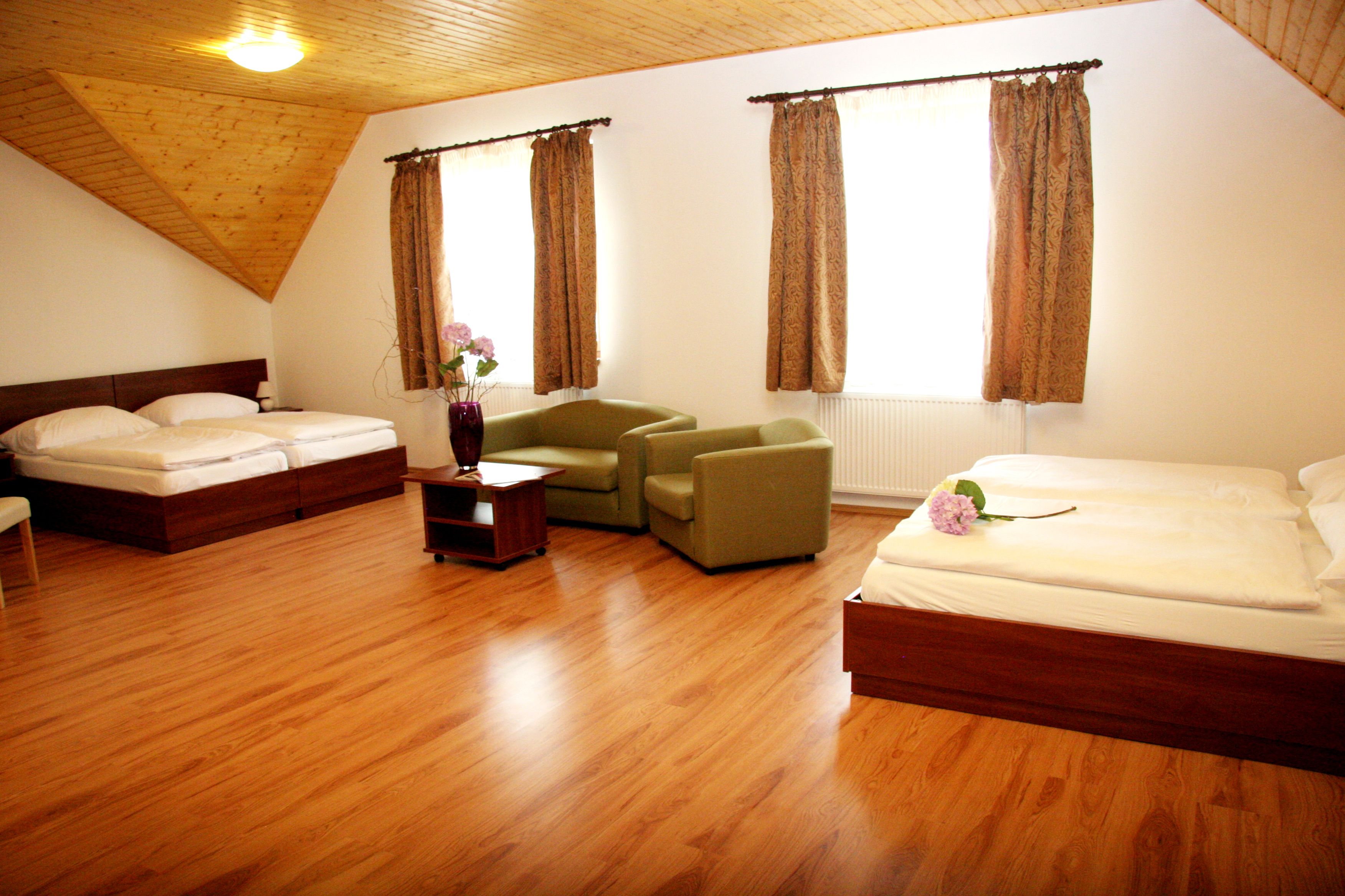 comfort quadruple room, 1 bedroom | in-room safe, desk, blackout curtains, iron/ironing board