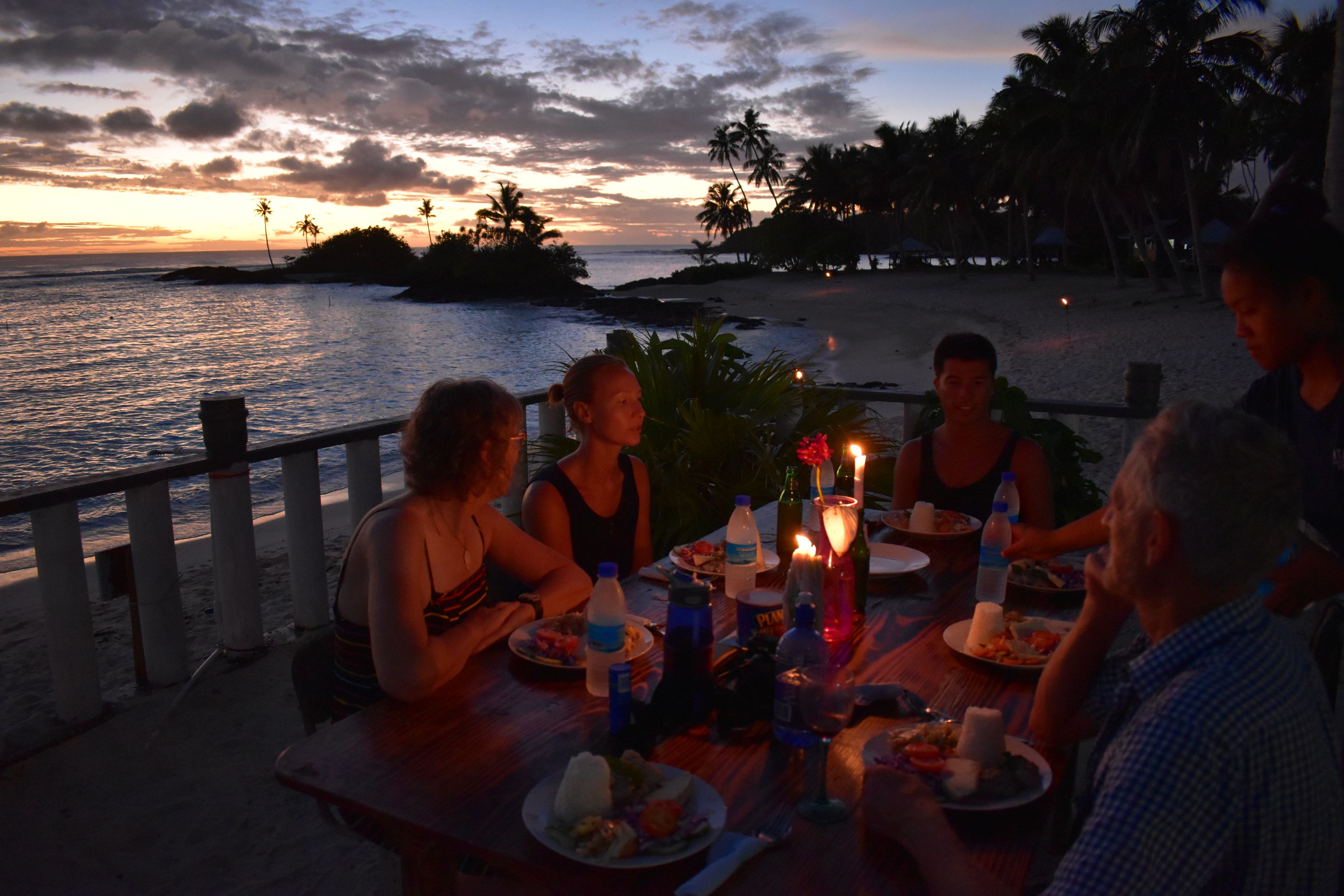 breakfast, lunch served; local and international cuisine, beach views