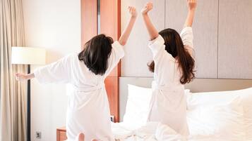 Deluxe İki Ayrı Yataklı Oda | Kaliteli yatak takımı, kuştüyü yorgan, minibar, odada kasa