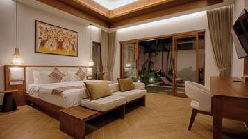Balinese Modern Two Bedrooms Villas | 1 quarto, individualmente decorados, escrivaninha