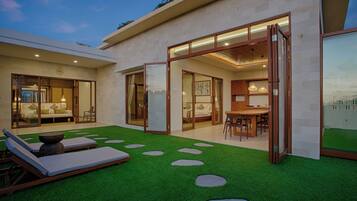 Balinese Modern Two Bedrooms Villa - Upper Floor | 1 bedroom, individually decorated, desk, laptop workspace