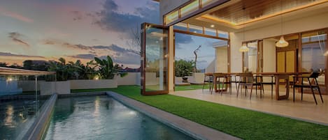 Balinese Modern Two Bedrooms Villa - Upper Floor | 1 bedroom, individually decorated, desk, laptop workspace