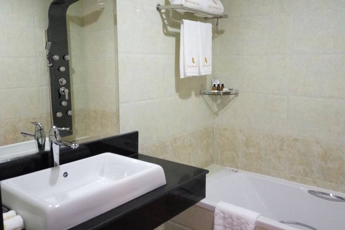 free toiletries, hair dryer, bathrobes, slippers