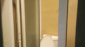 Chambre Deluxe | Salle de bain | Douche, articles de toilette gratuits, serviettes fournies