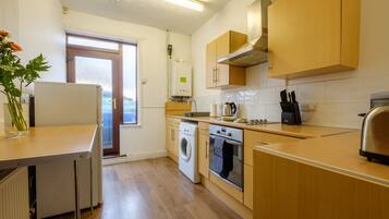 City Apartment, 1 Bedroom, City View | Private kitchen | Fridge, microwave, oven, coffee/tea maker