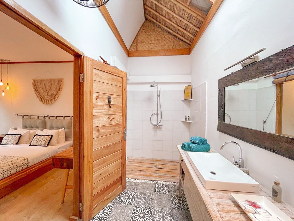 Villa Deluxe, 1 habitación, alberca privada | Regadera en el baño