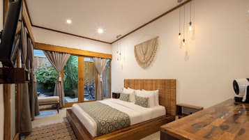 Deluxe Villa, 1 Bedroom, Private Pool | 1 bedroom, premium bedding, memory foam beds, minibar