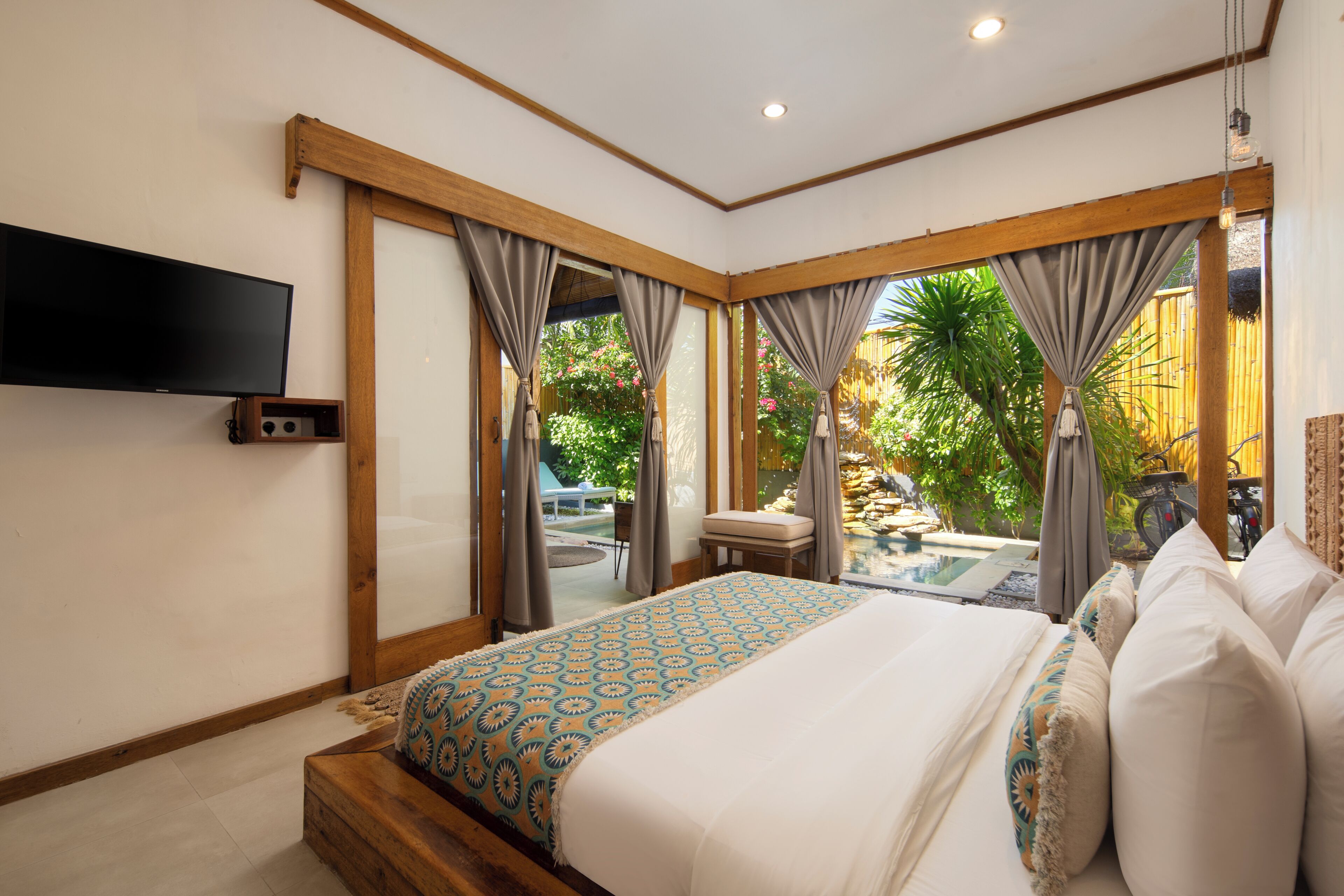 Deluxe-Villa, 1 Schlafzimmer, eigener Pool | Ausblick vom Zimmer