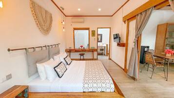 Deluxe-Villa, 1 Schlafzimmer, eigener Pool | 1 Schlafzimmer, hochwertige Bettwaren, Betten mit Memory-Foam-Matratzen