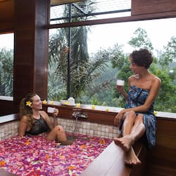 Couples treatment rooms, hot stone massages, facials