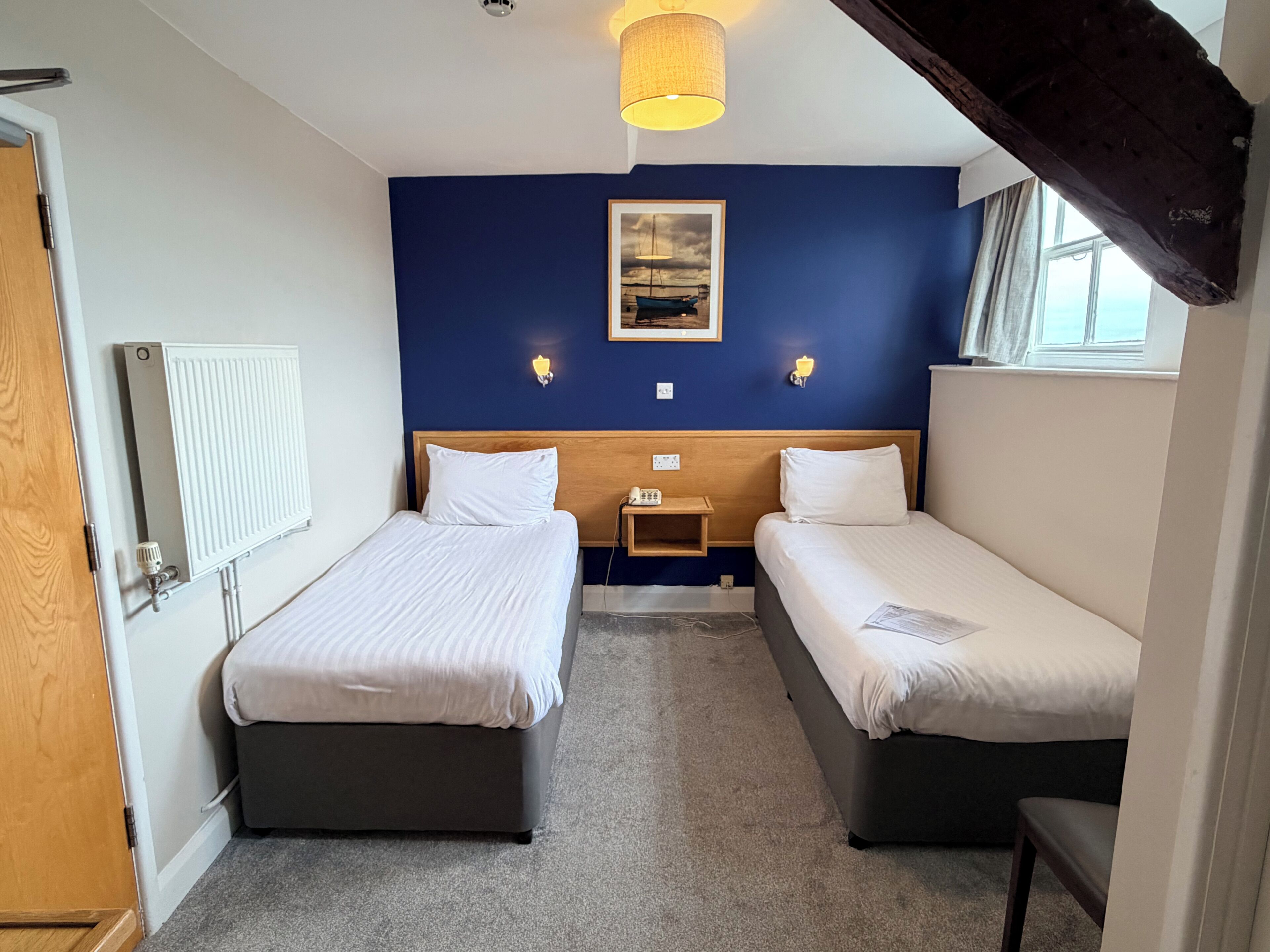 Standard Twin Room, 2 Single Beds | Hypo-allergenic bedding, desk, blackout curtains, iron/ironing board