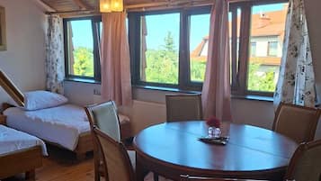 Standard Apartment, 2 Bedrooms | Soundproofing, iron/ironing board, free wired Internet, bed sheets