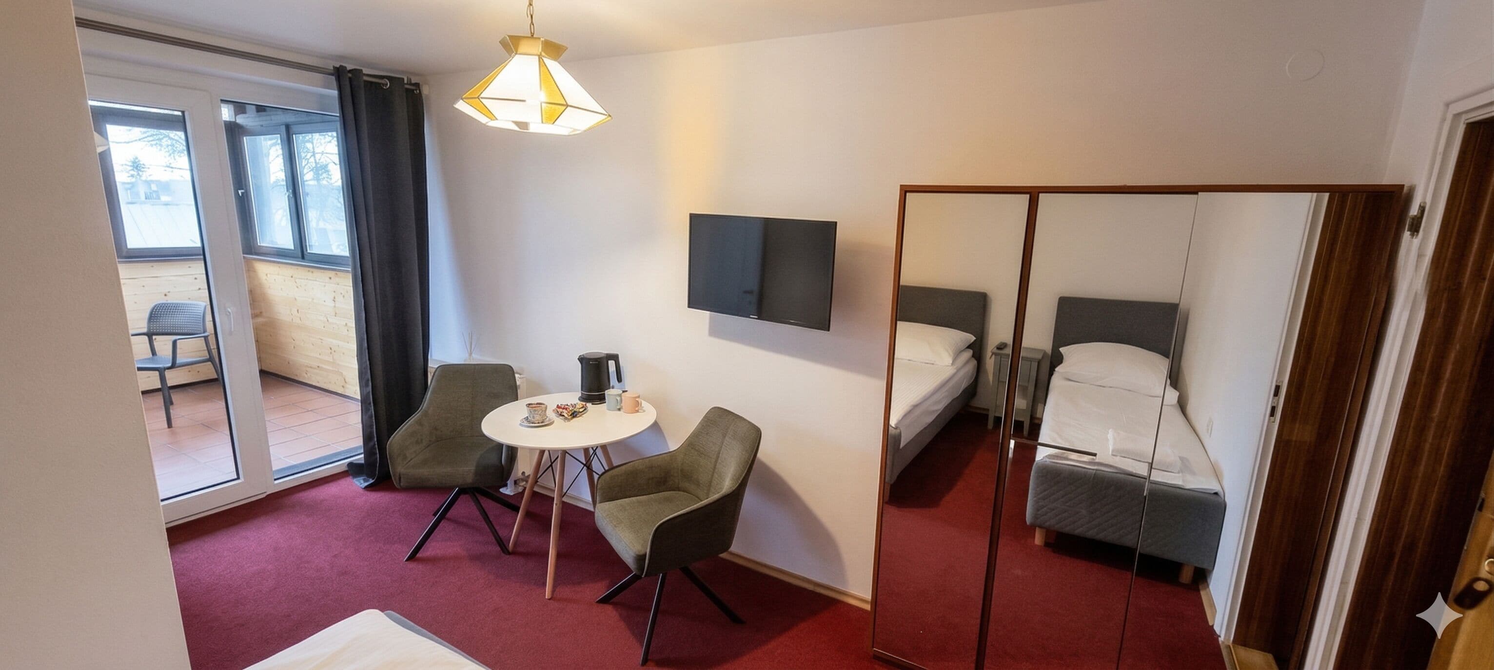 Standard dubbelrum (shower) | Ljudisolering, strykjärn/strykbräda, gratis fast internet och sängkläder