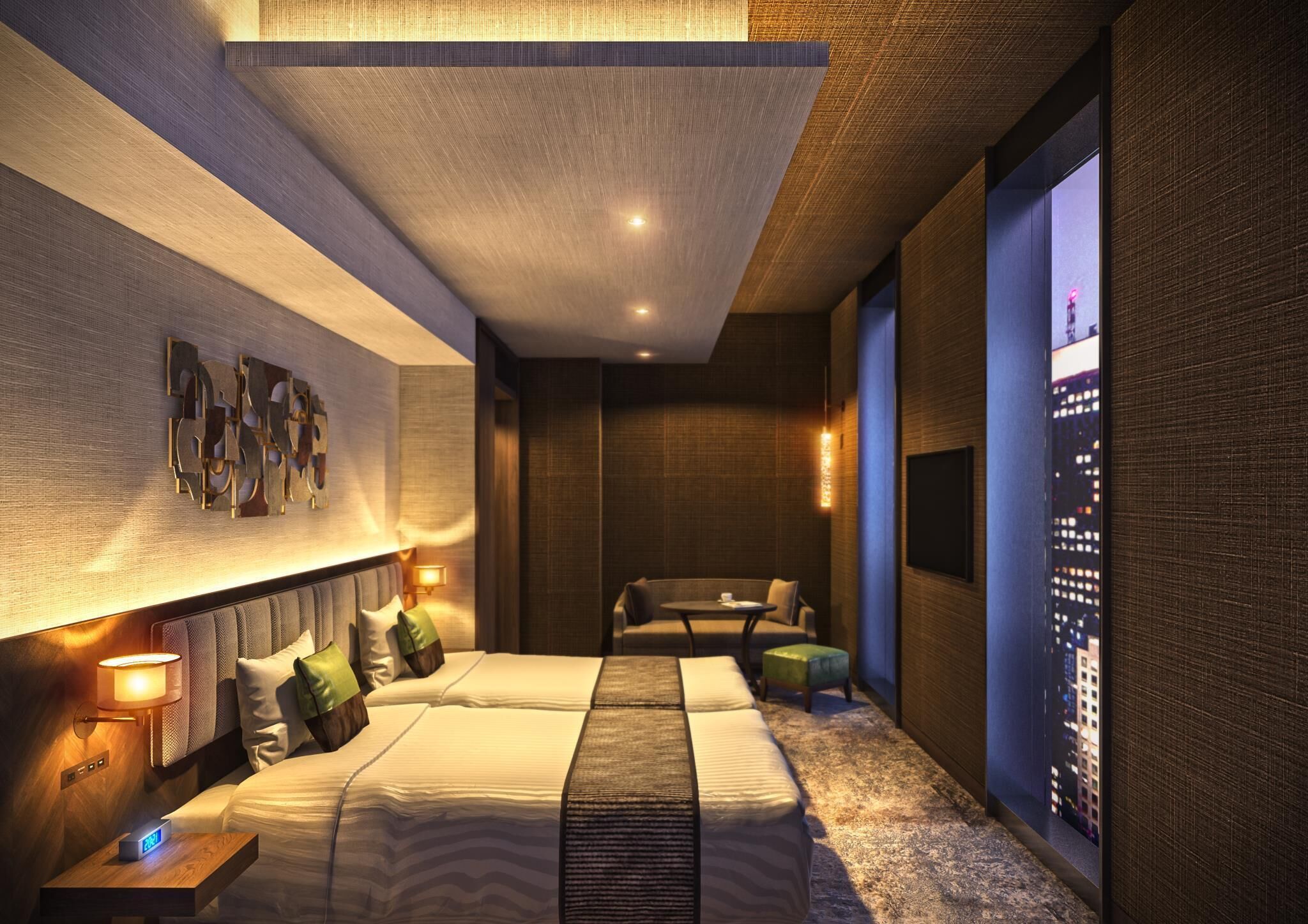 Värdeförvaringsskåp på rummet, ljudisolering och strykjärn/strykbräda