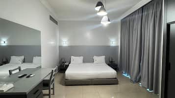 1 habitación, caja de seguridad en la habitación y cortinas blackout